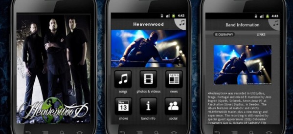HEAVENWOOD: Aplicação para Telemóveis Android HEAVENWOOD: Aplicação para Telemóveis Android